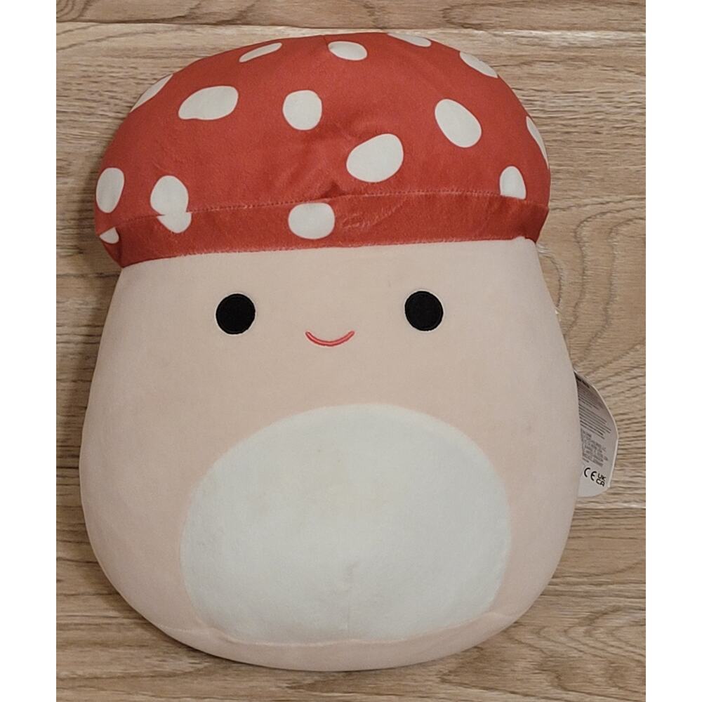 Squishmallows Kellytoy Official Foods 16" Malcolm the Mushroom Plush NWT New - Picture 1 of 7
